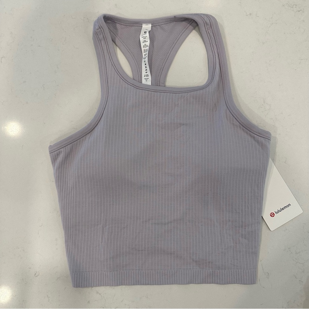 Lululemon Light Purple Ribbed Tank